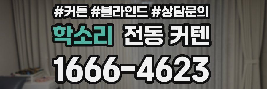 학소리 전동 커텐
