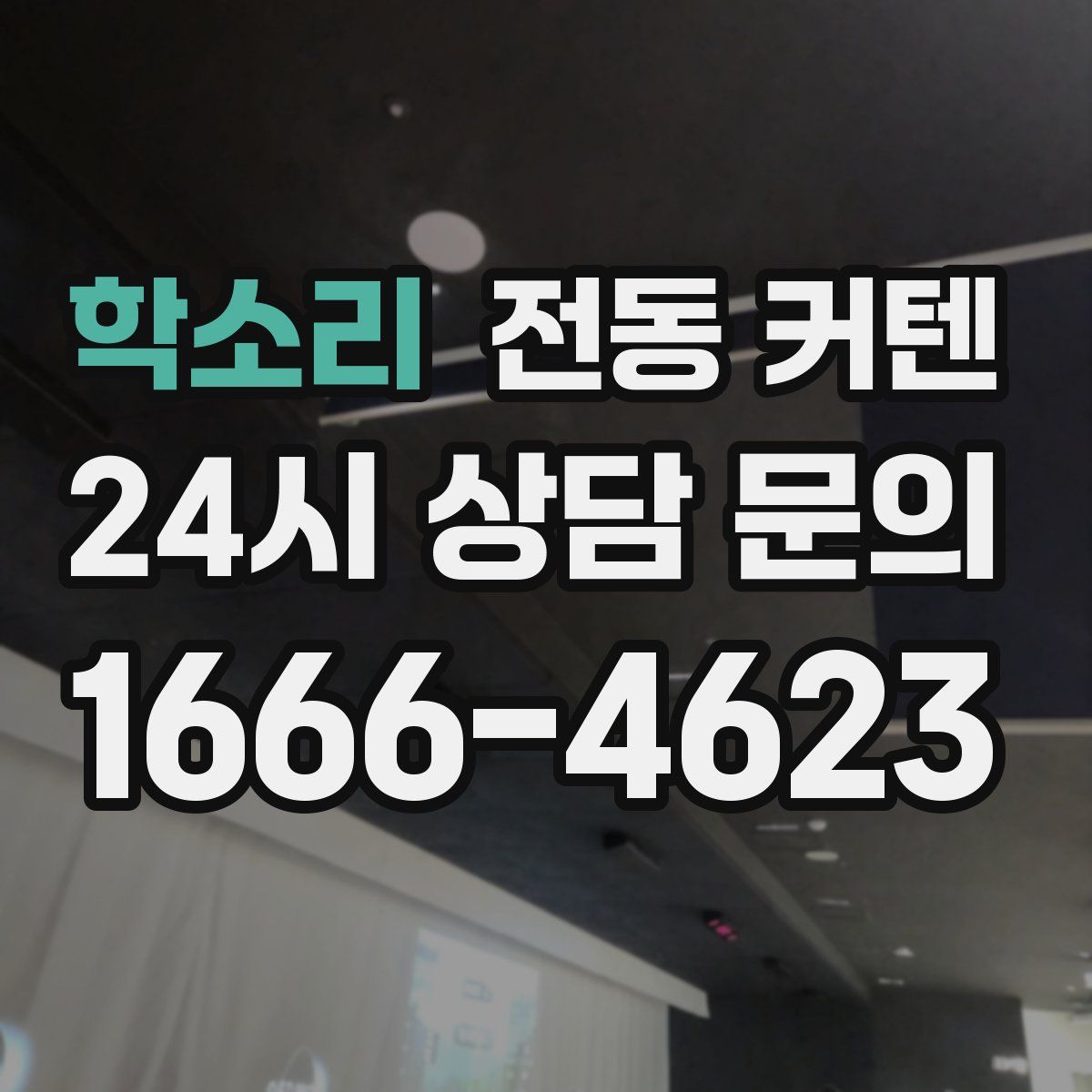 학소리 전동 커텐