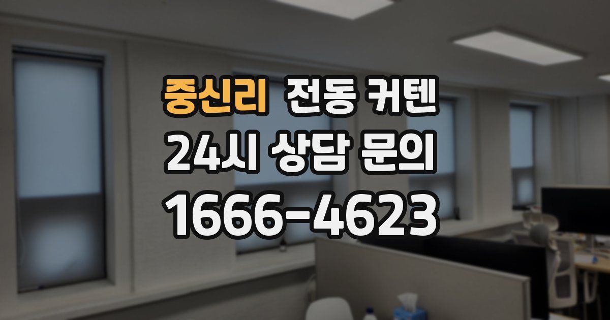 중신리 전동 커텐