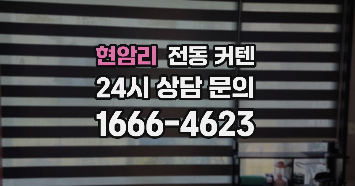 현암리 전동 커텐