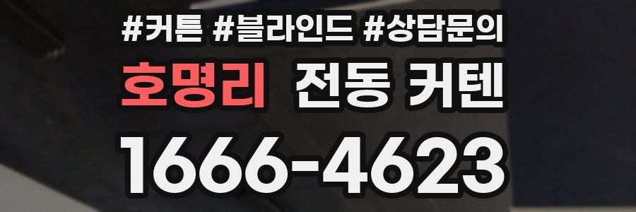 호명리 전동 커텐