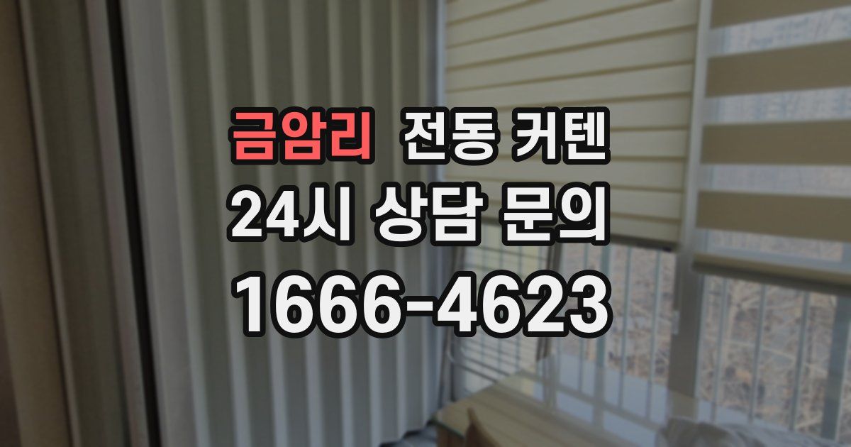 금암리 전동 커텐