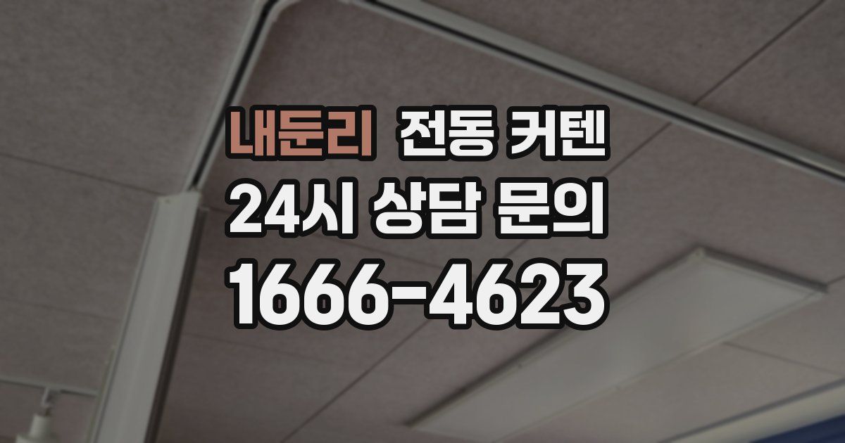 내둔리 전동 커텐