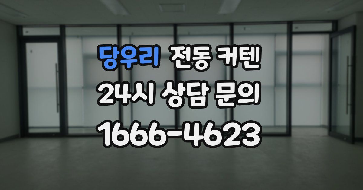 당우리 전동 커텐