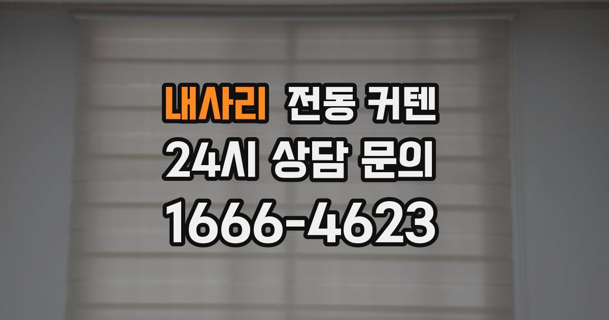 내사리 전동 커텐