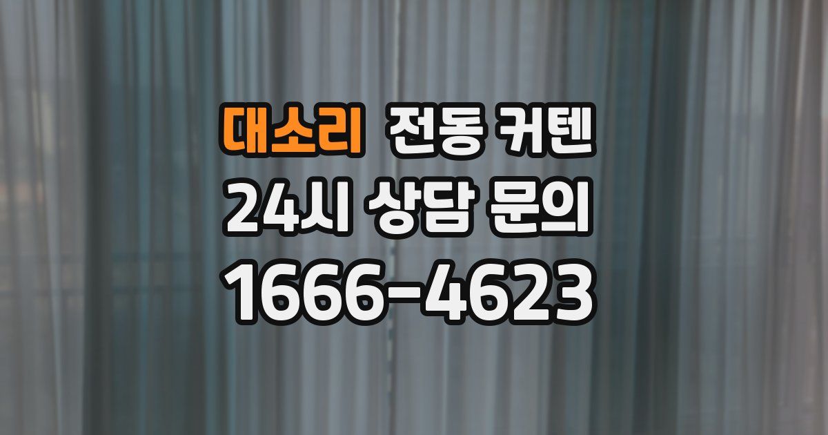 대소리 전동 커텐
