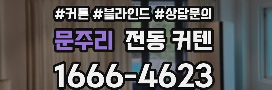 문주리 전동 커텐