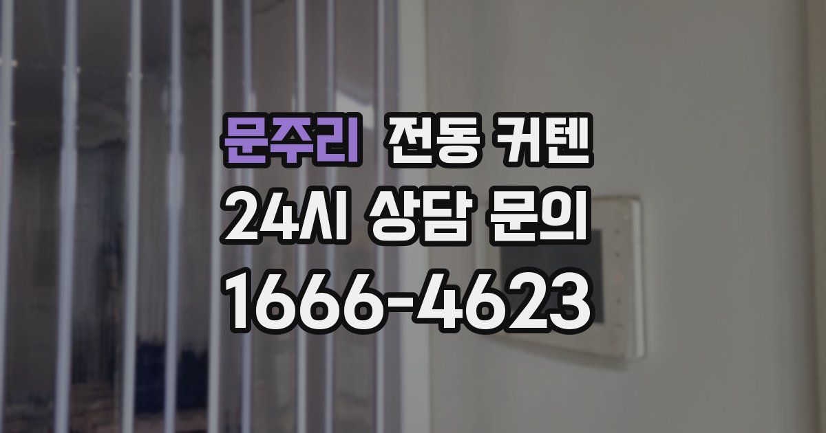 문주리 전동 커텐