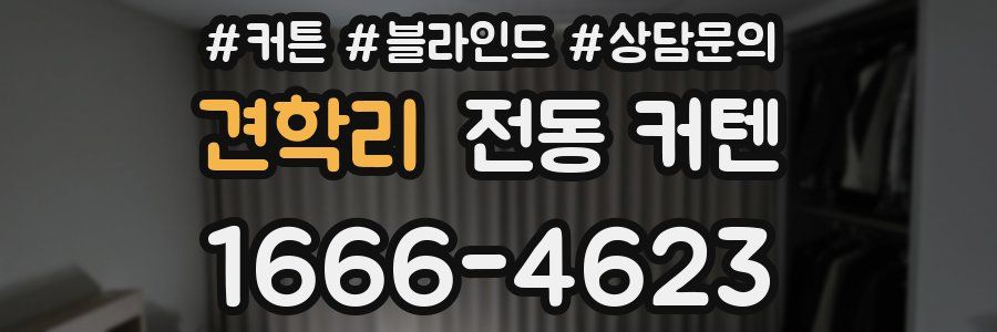 견학리 전동 커텐