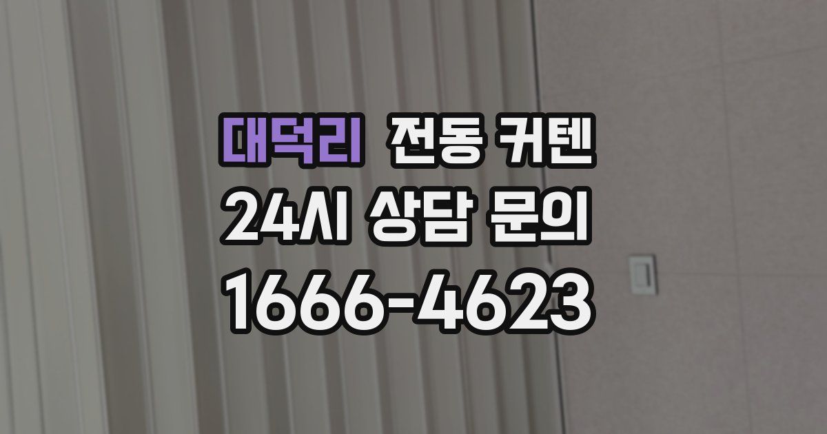 대덕리 전동 커텐