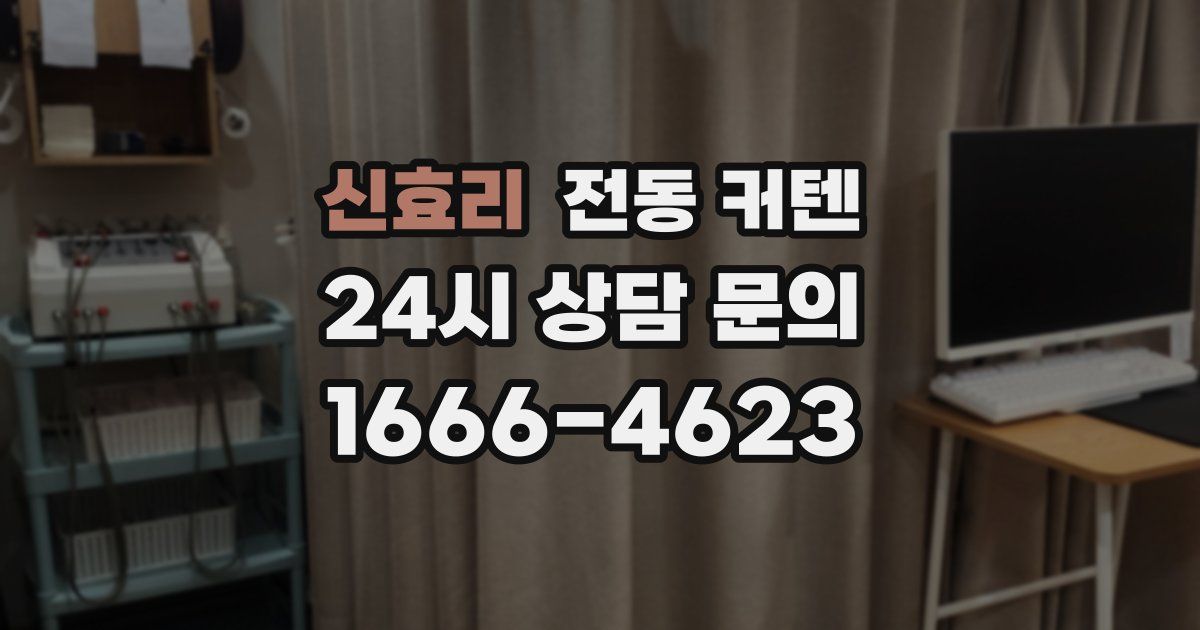 신효리 전동 커텐