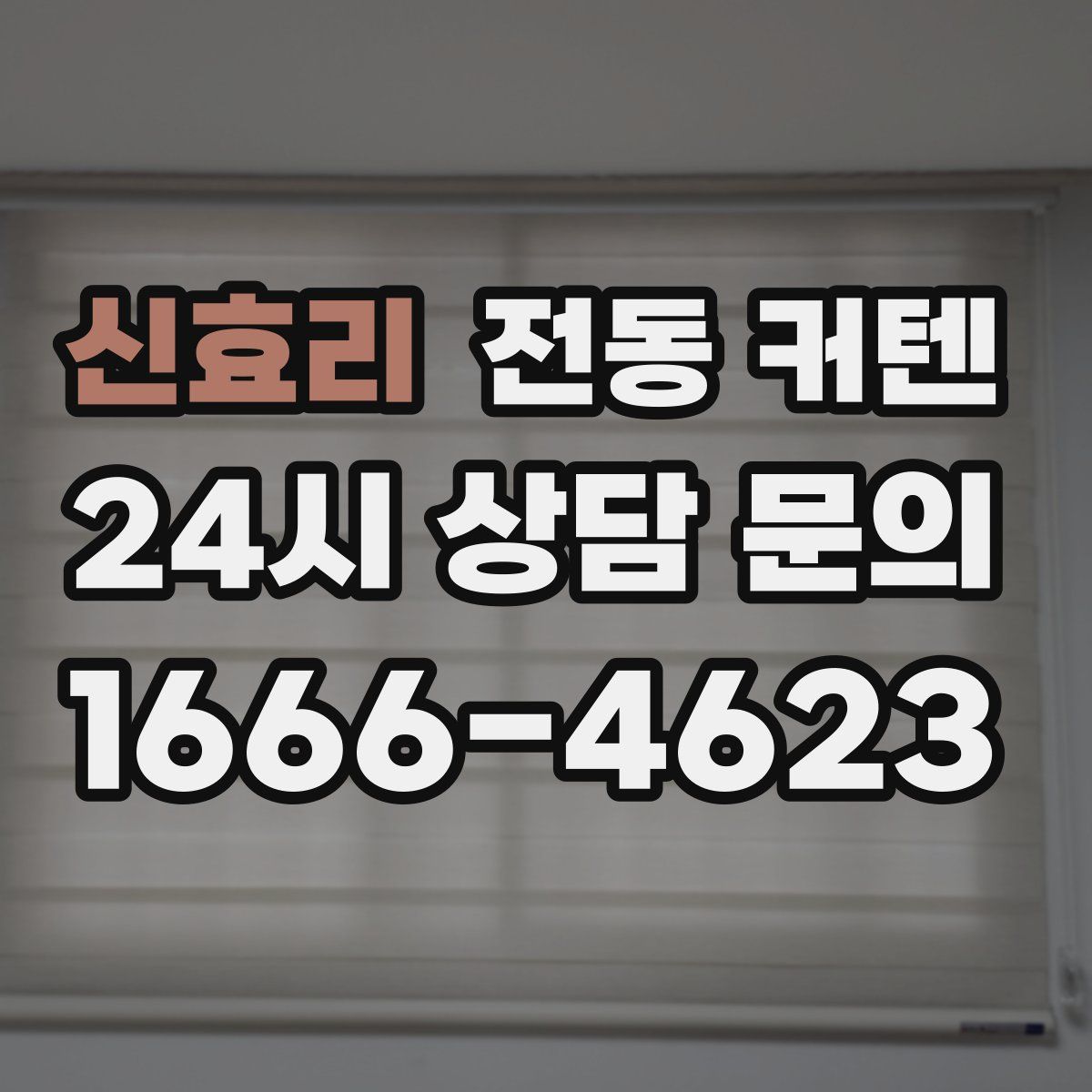 신효리 전동 커텐