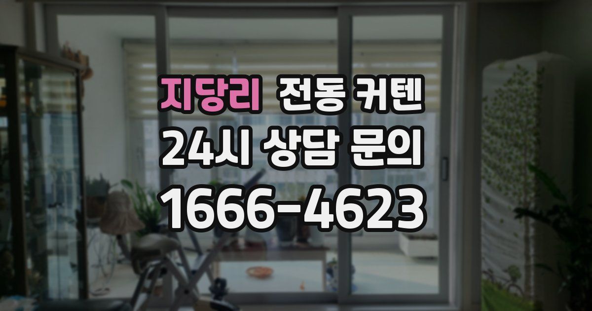 지당리 전동 커텐