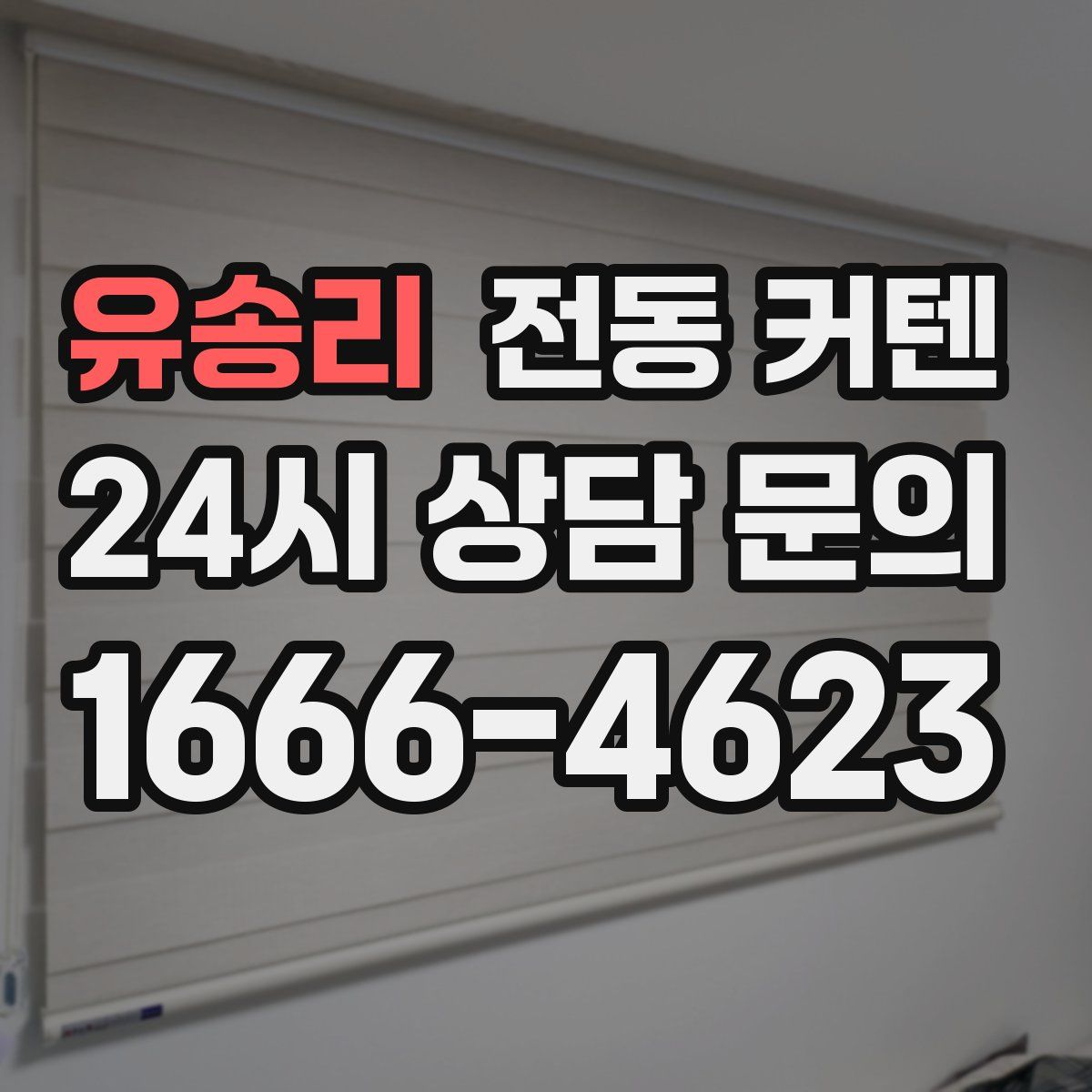 유송리 전동 커텐