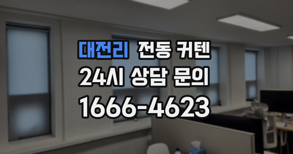 대전리 전동 커텐