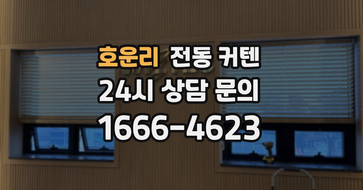 호운리 전동 커텐