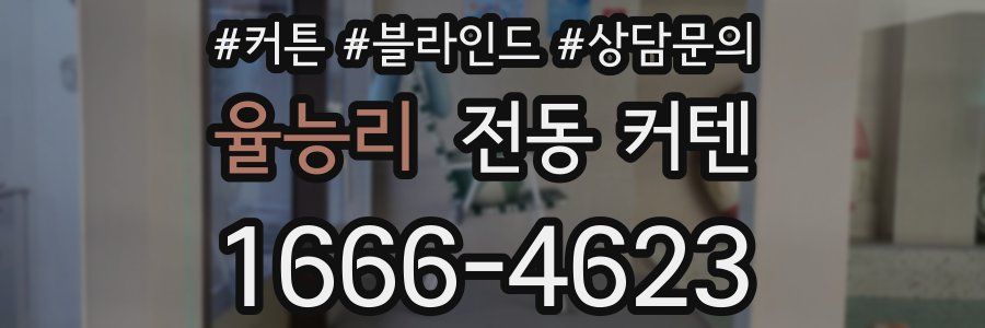 율능리 전동 커텐