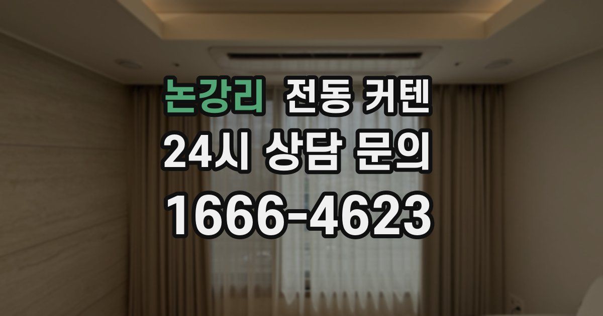 논강리 전동 커텐