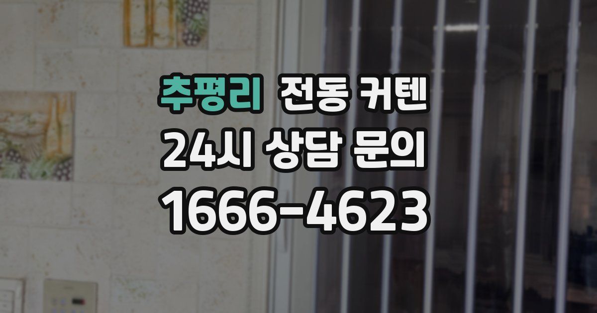 추평리 전동 커텐