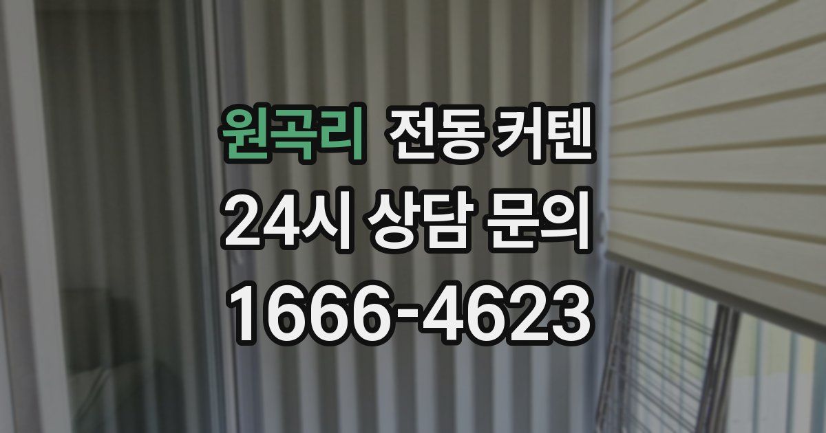 원곡리 전동 커텐