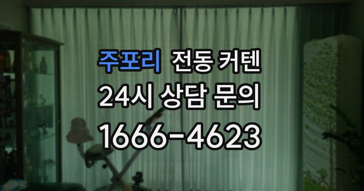 주포리 전동 커텐