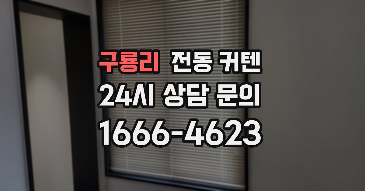 구룡리 전동 커텐