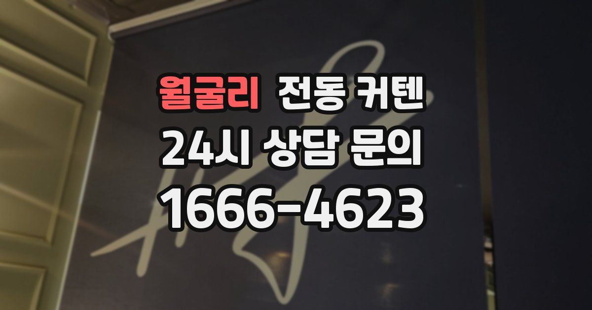 월굴리 전동 커텐