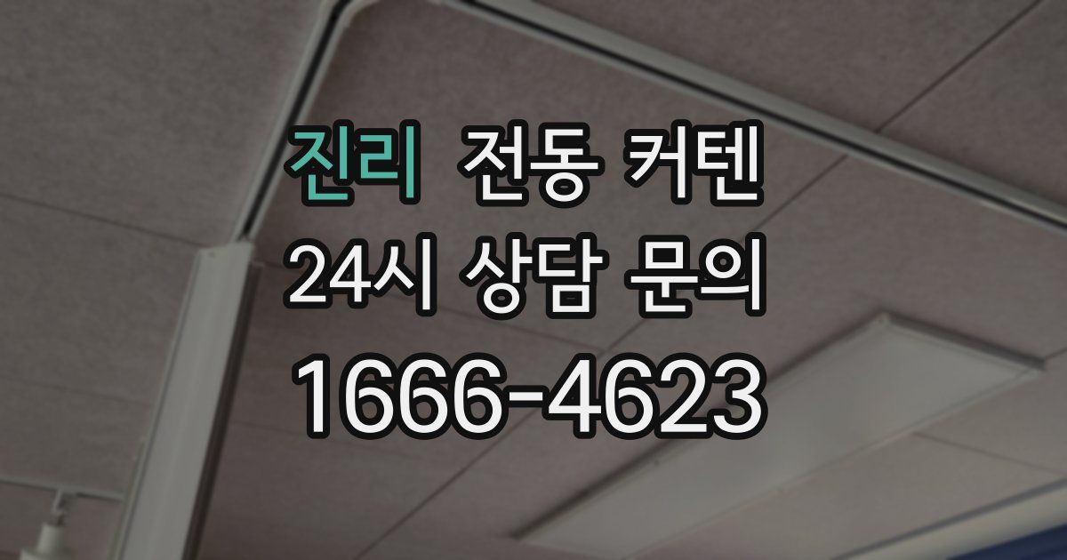 진리 전동 커텐