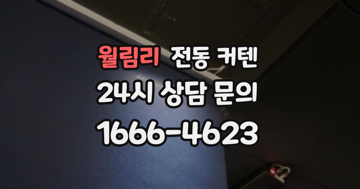 월림리 전동 커텐