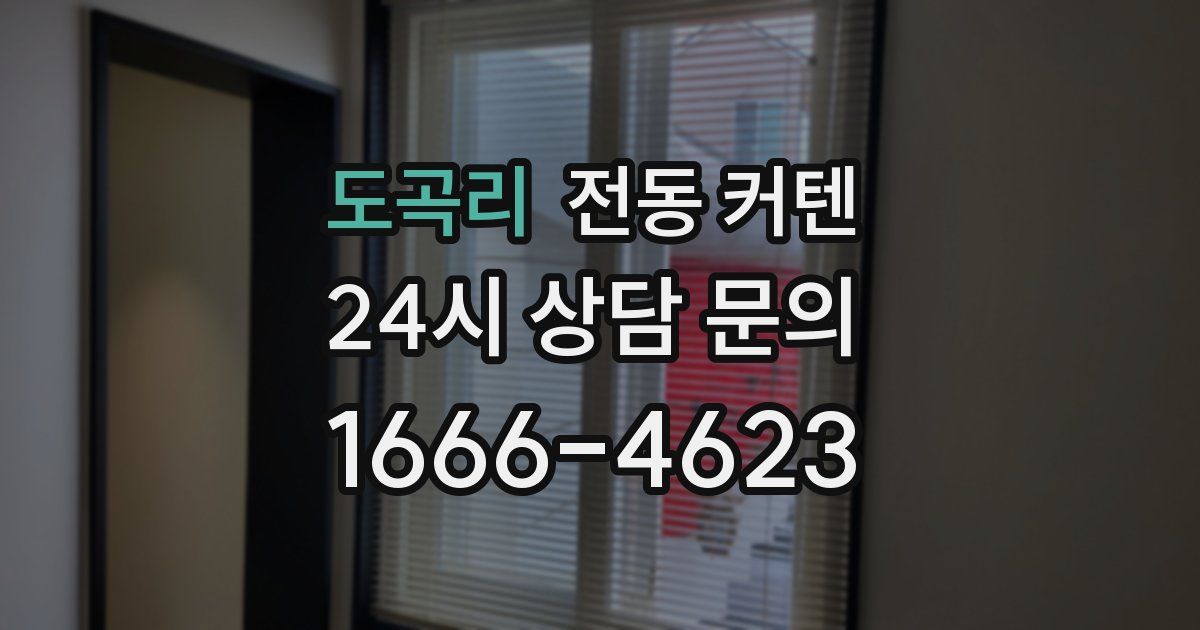 도곡리 전동 커텐