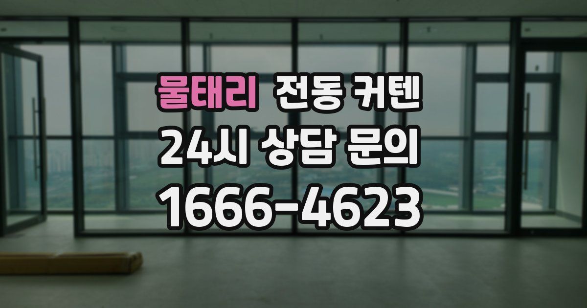 물태리 전동 커텐