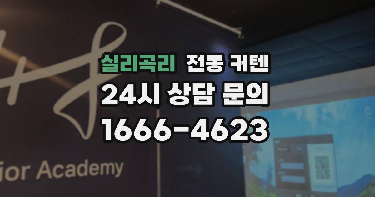 실리곡리 전동 커텐