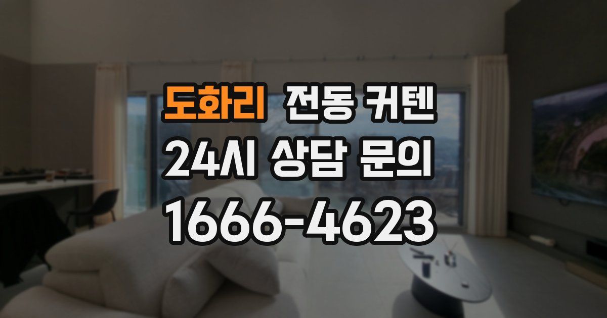 도화리 전동 커텐