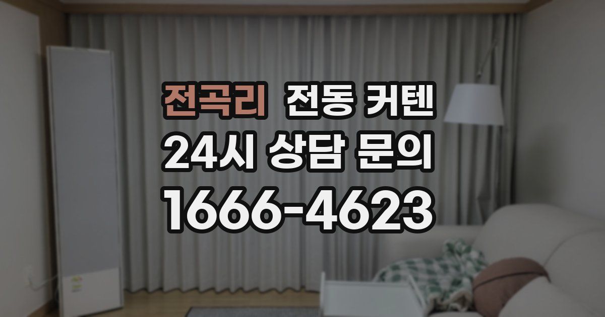 전곡리 전동 커텐