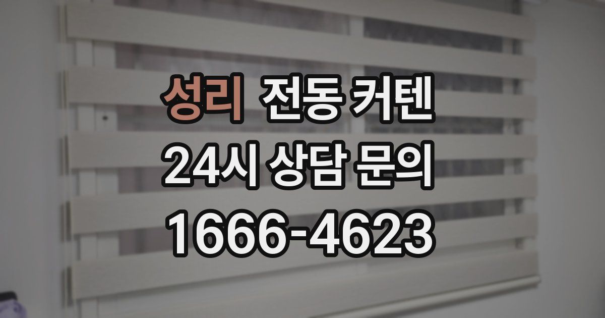 성리 전동 커텐
