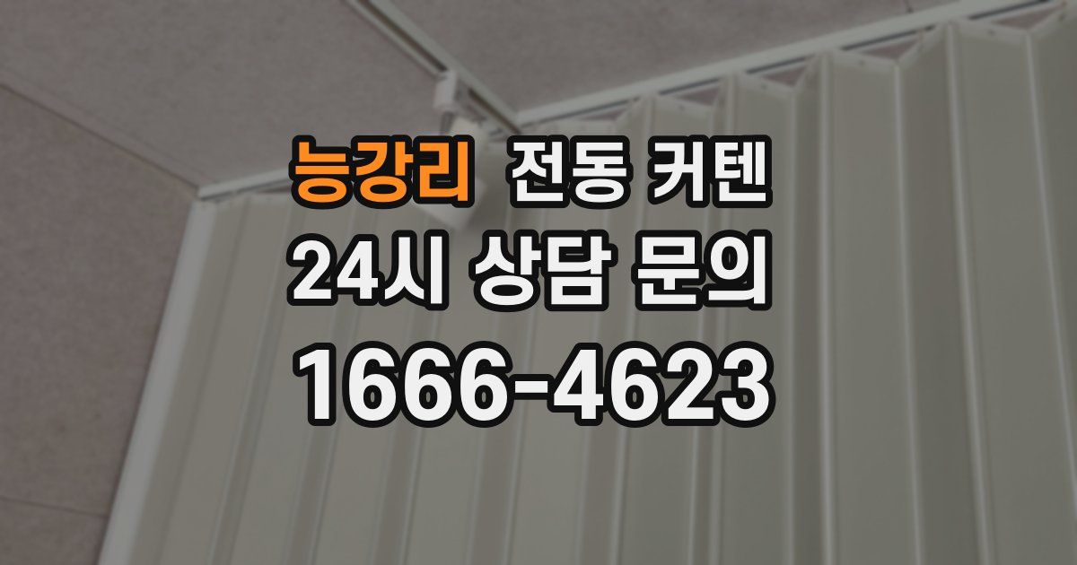 능강리 전동 커텐