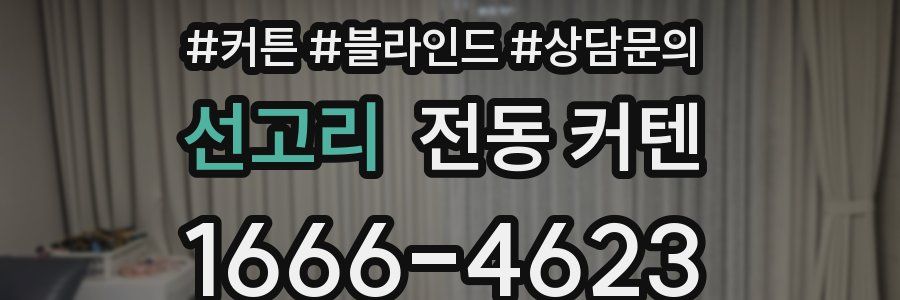 선고리 전동 커텐