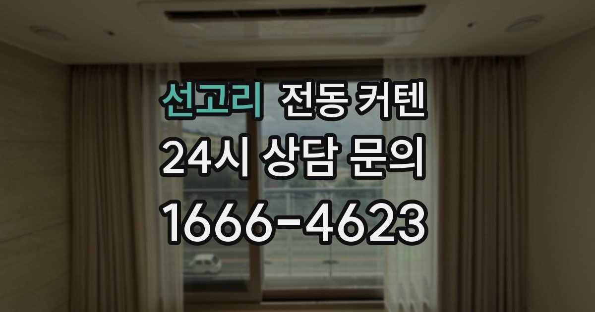 선고리 전동 커텐