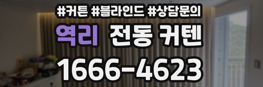 역리 전동 커텐