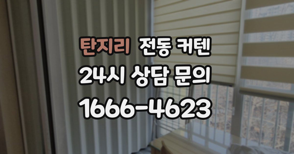 탄지리 전동 커텐