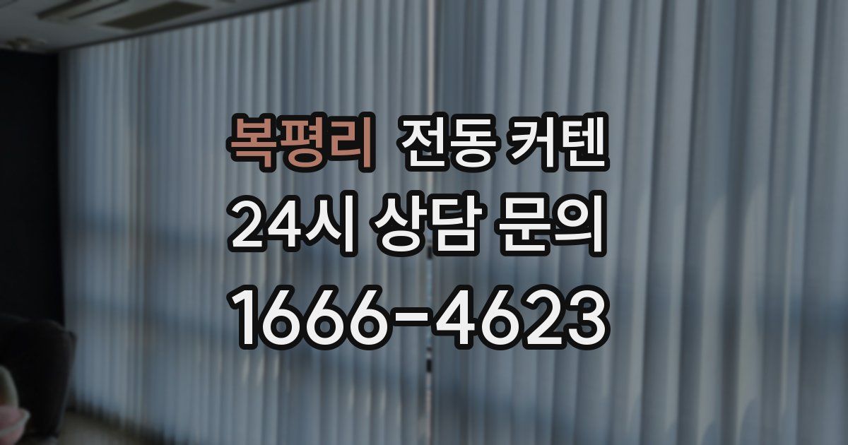 복평리 전동 커텐