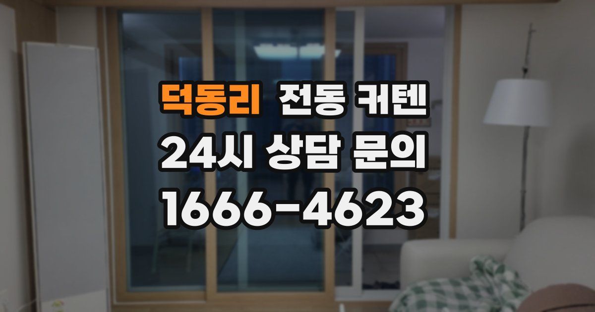 덕동리 전동 커텐
