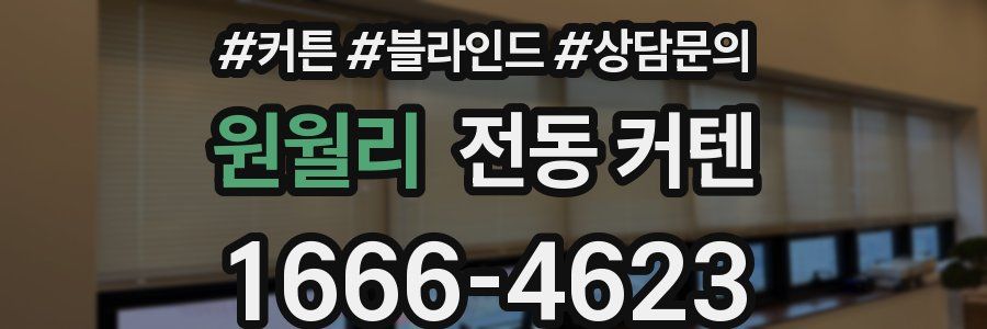 원월리 전동 커텐