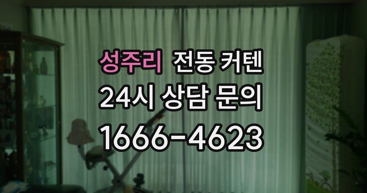성주리 전동 커텐