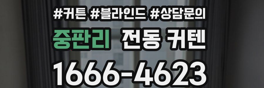 중판리 전동 커텐
