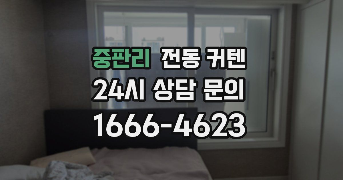 중판리 전동 커텐