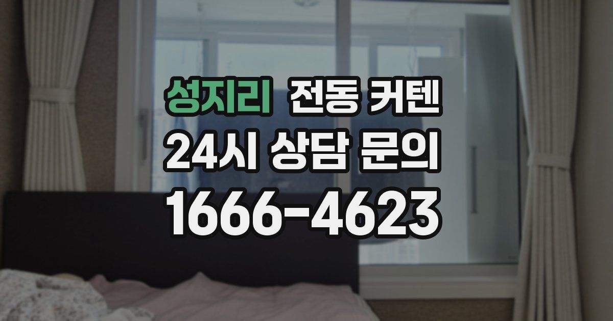성지리 전동 커텐