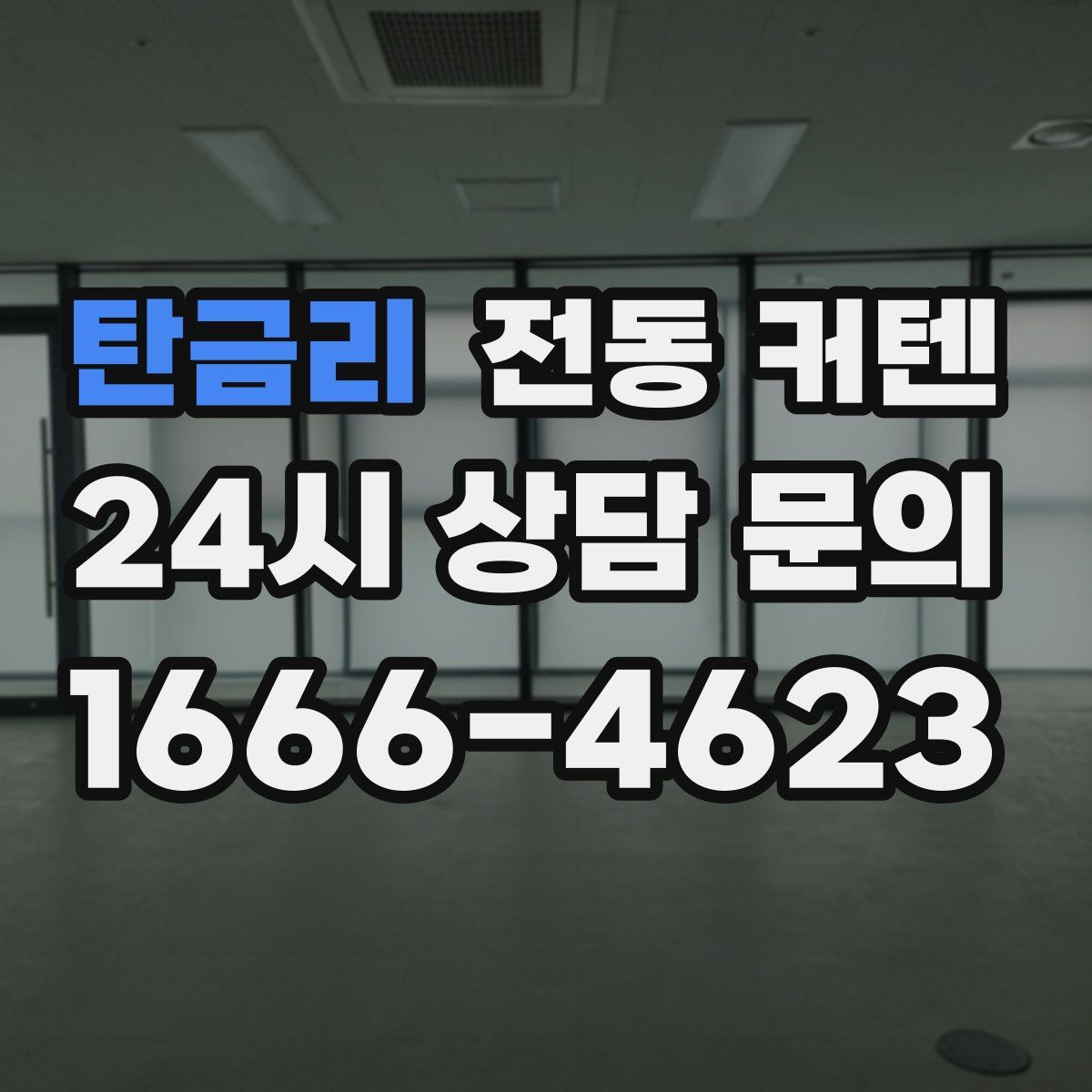 탄금리 전동 커텐