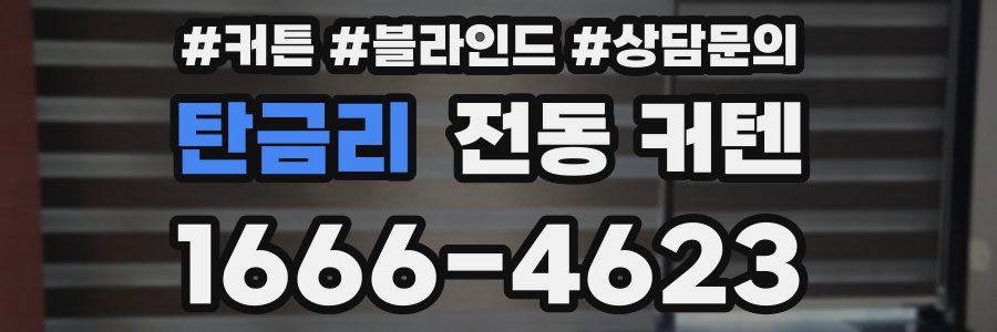 탄금리 전동 커텐