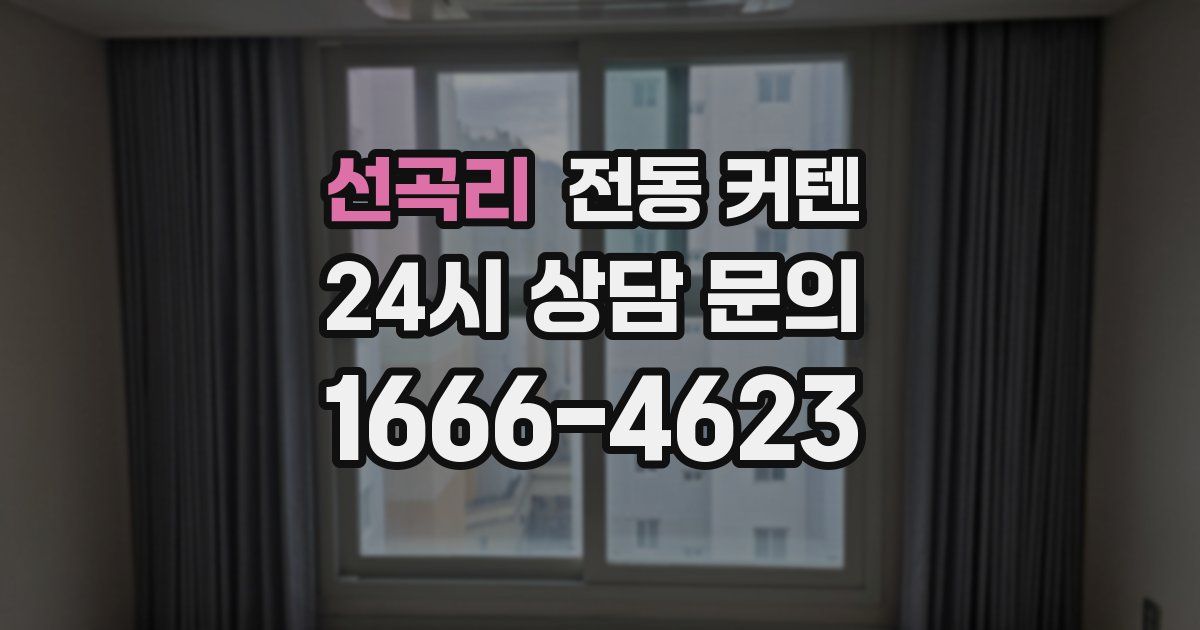 선곡리 전동 커텐
